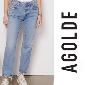 NWT! AGOLDE Kye Mid Rise Straight Crop Jeans in Foreseen - 27